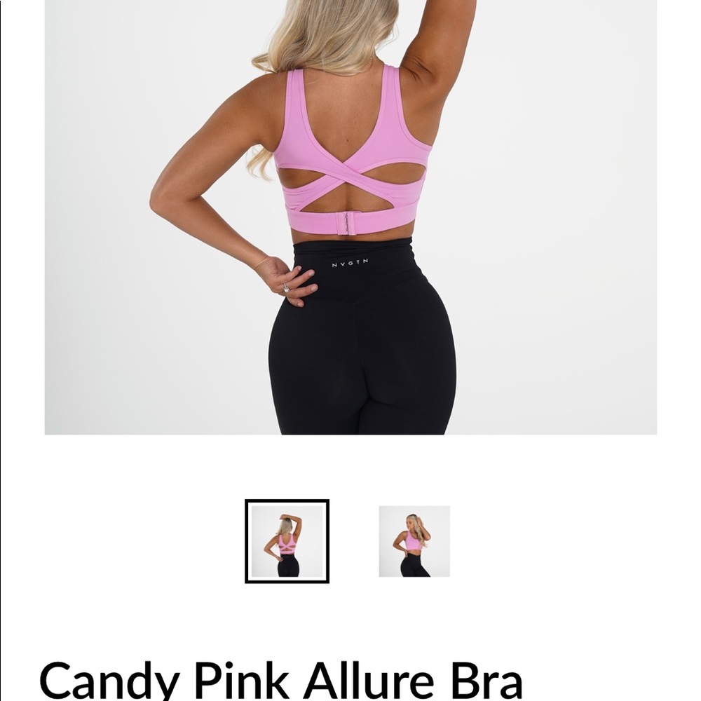 NVGTN candy pink allure bra size small